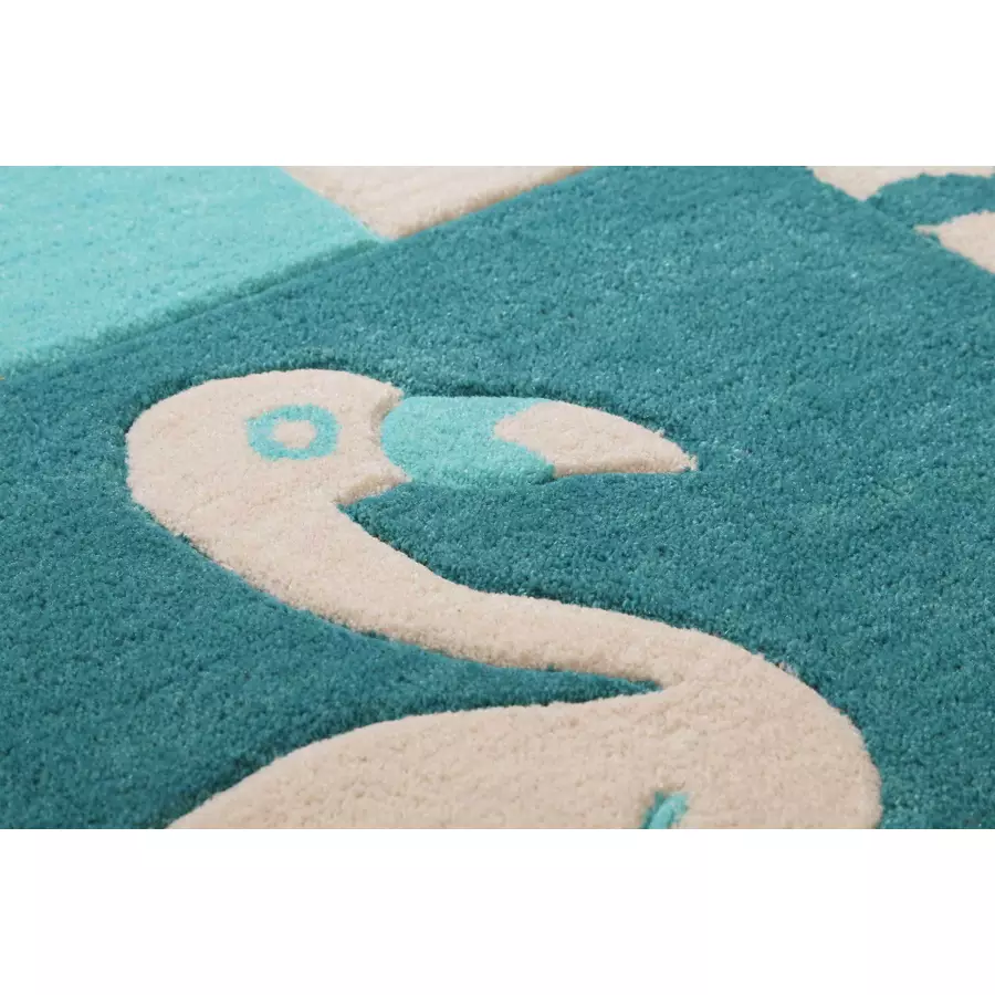 Smart Kids Kinderteppich Fruity Flamingo petrol