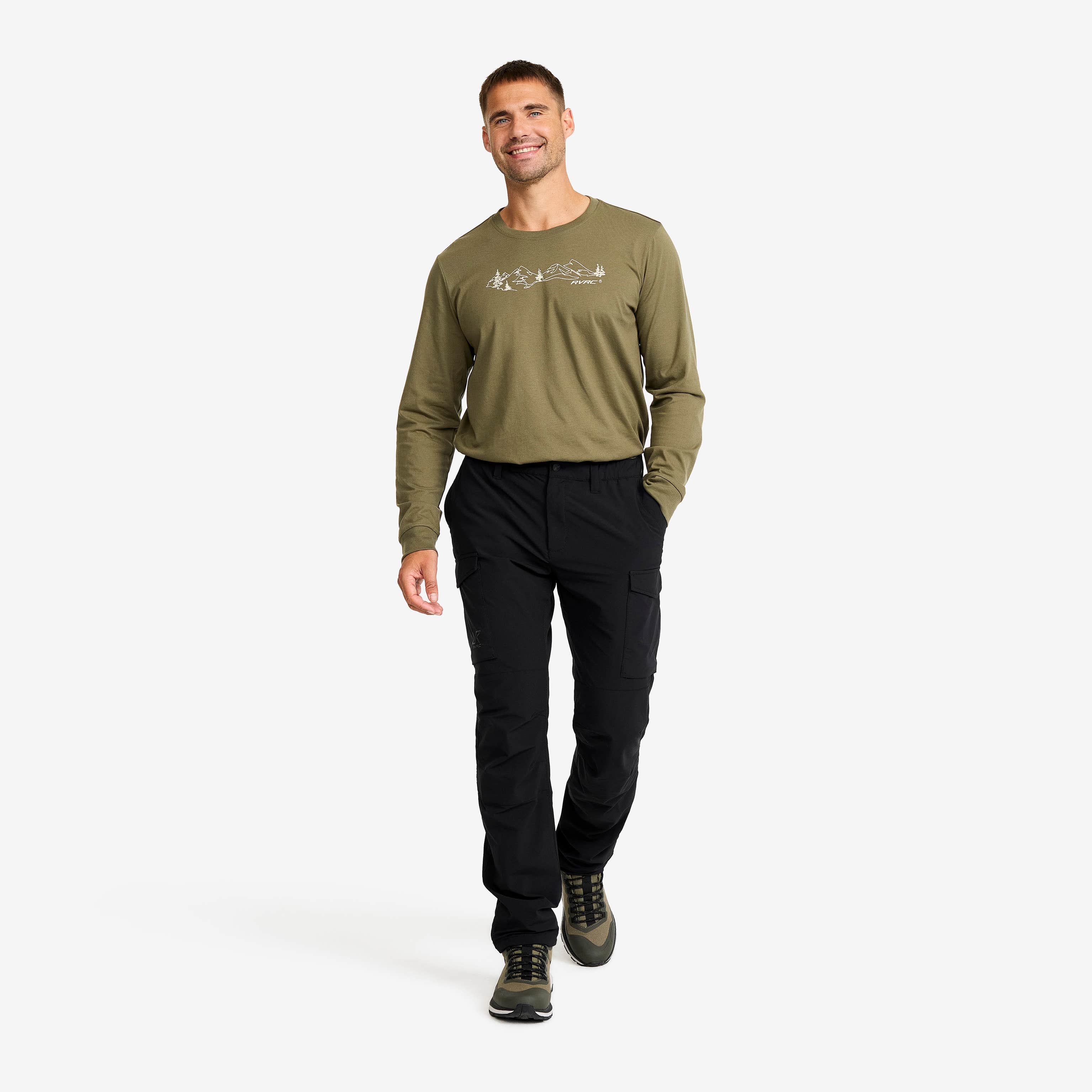 Adventure Cargo Stretch Pants Herre Black