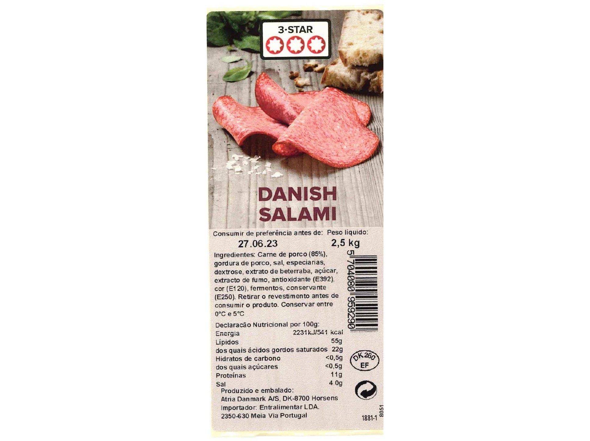 SALAME HEIN DINAMARQUÊS KG