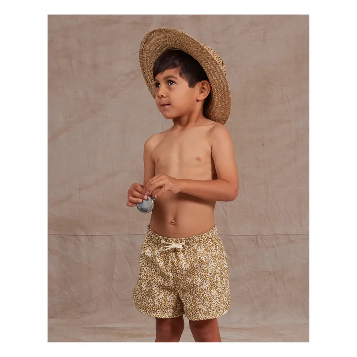 Rylee + Cru Short de Bain Floral | Ocre