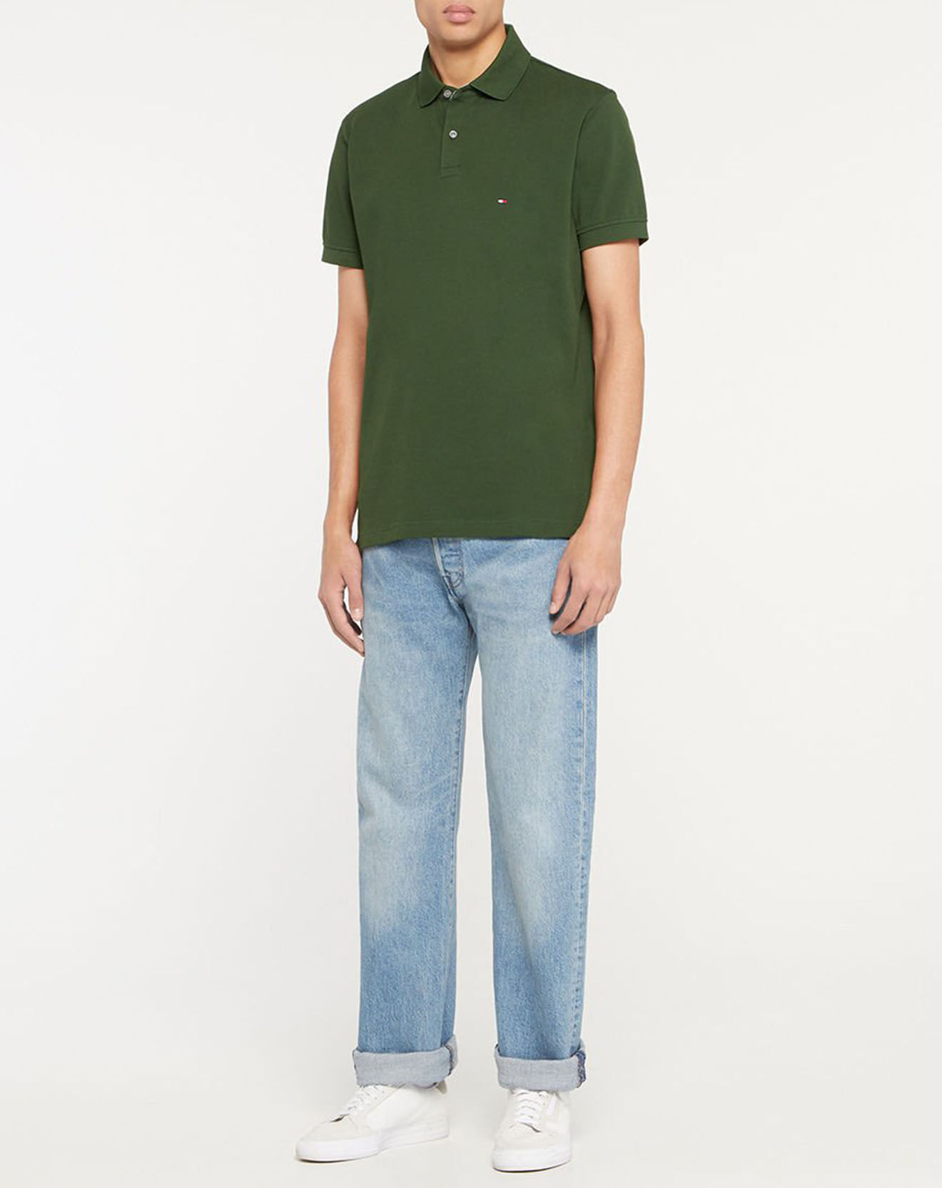 Tommy Hilfiger Polo regular 1985 vert sapin