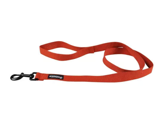 Laisse pour chien en viscose de bambou - Orange - L 120 x l 2,5 cm