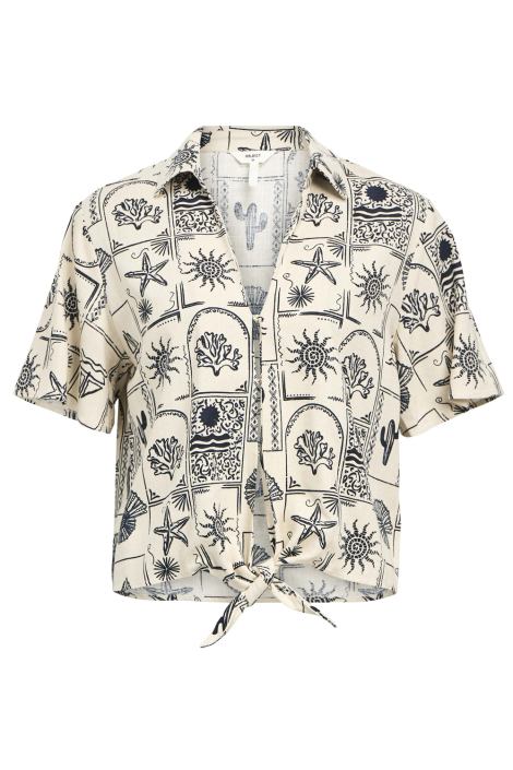 Object beige dames blouse