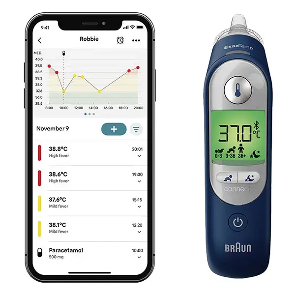 Termômetro auricular Braun ThermoScan®7+ Connect