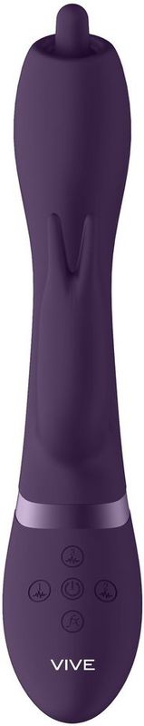 VIVE By Shots - Nilo - Pinpoint Rotating G-spot Rabbit - Purple