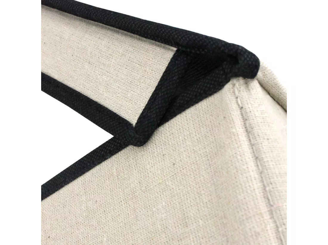 Panier à linge cartonnée avec couvercle 70L beige A ranger de A à Z