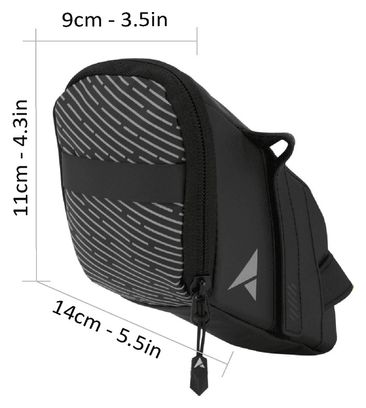 Sacoche de Selle Altura Nightvision Road 0.8L Noir - L