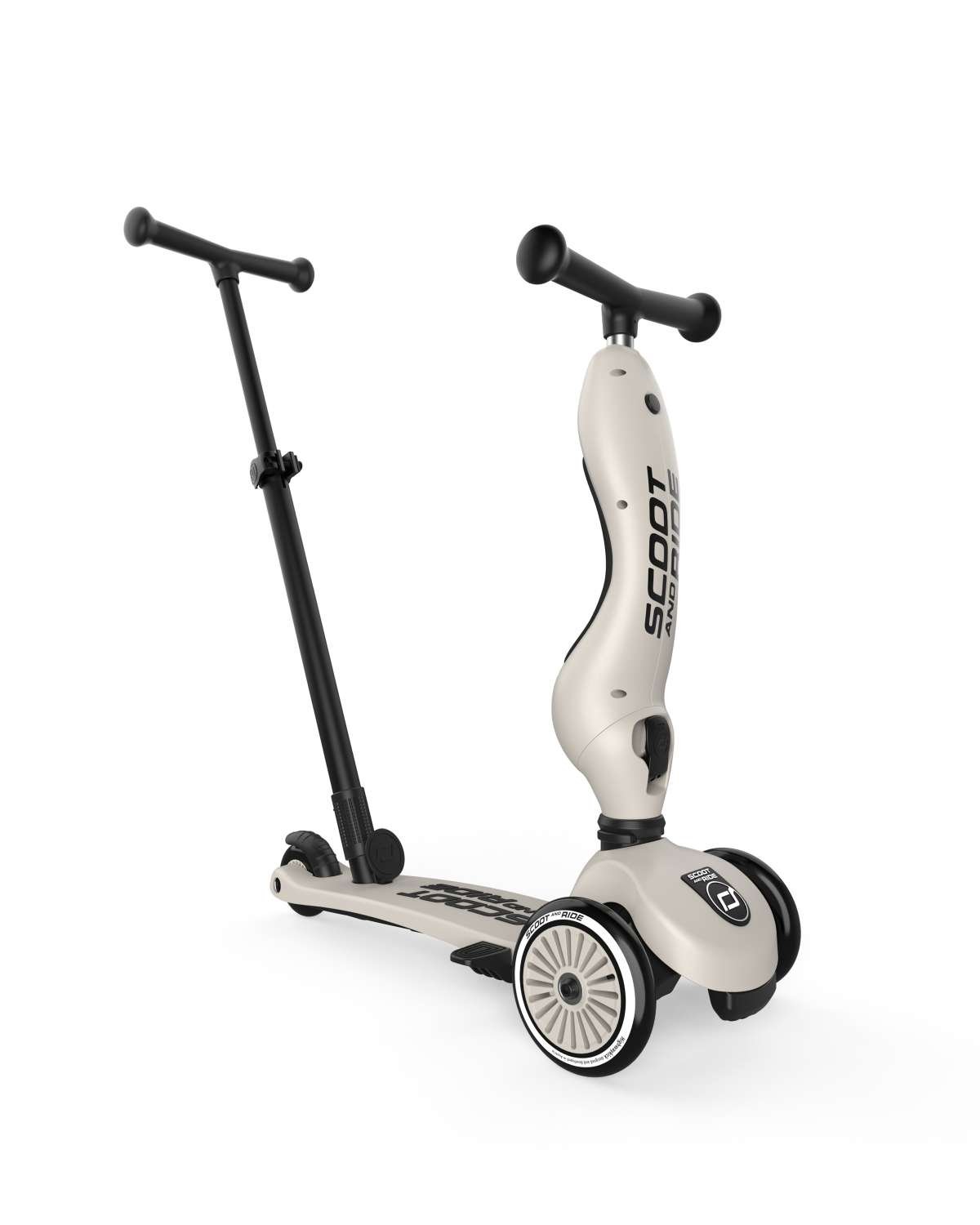 Sparkesykkel og Løpesykkel M/ Foreldrehåndtak | Scoot and Ride Highwaykick 1 Push & Go – NYHET