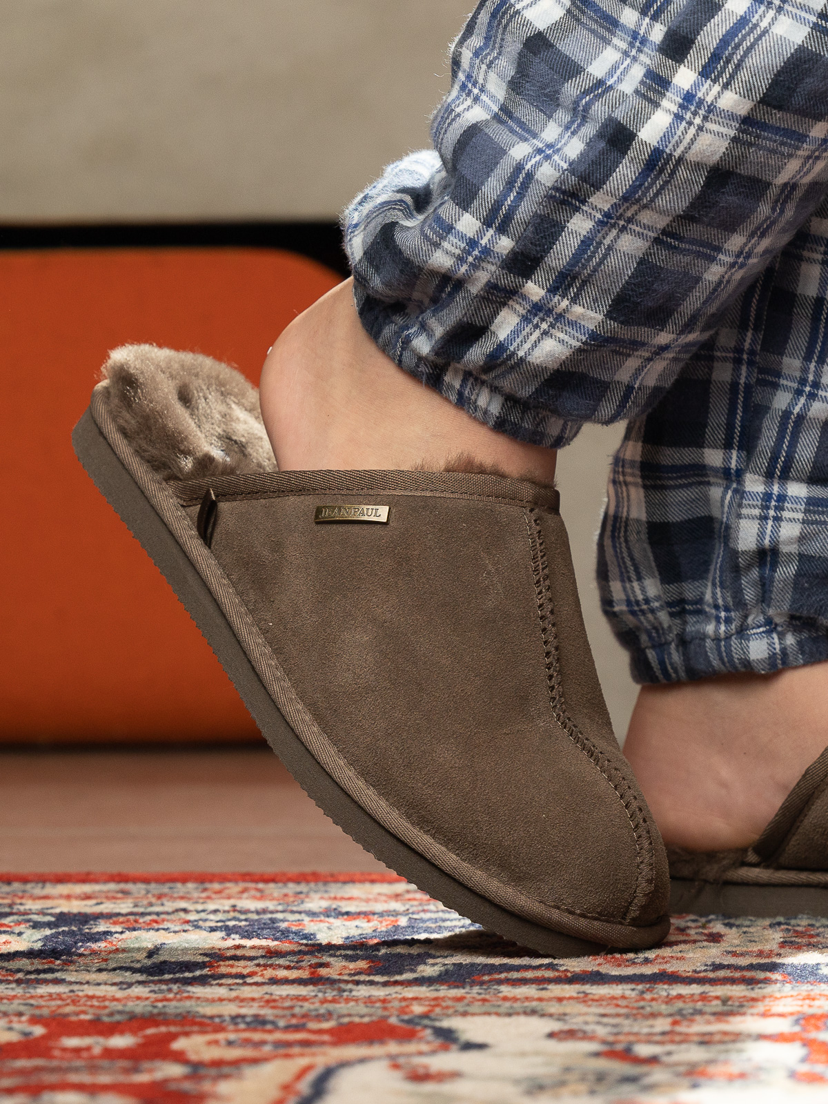Jean Paul - Pantoufle M Dark Brown - Trapes Sko