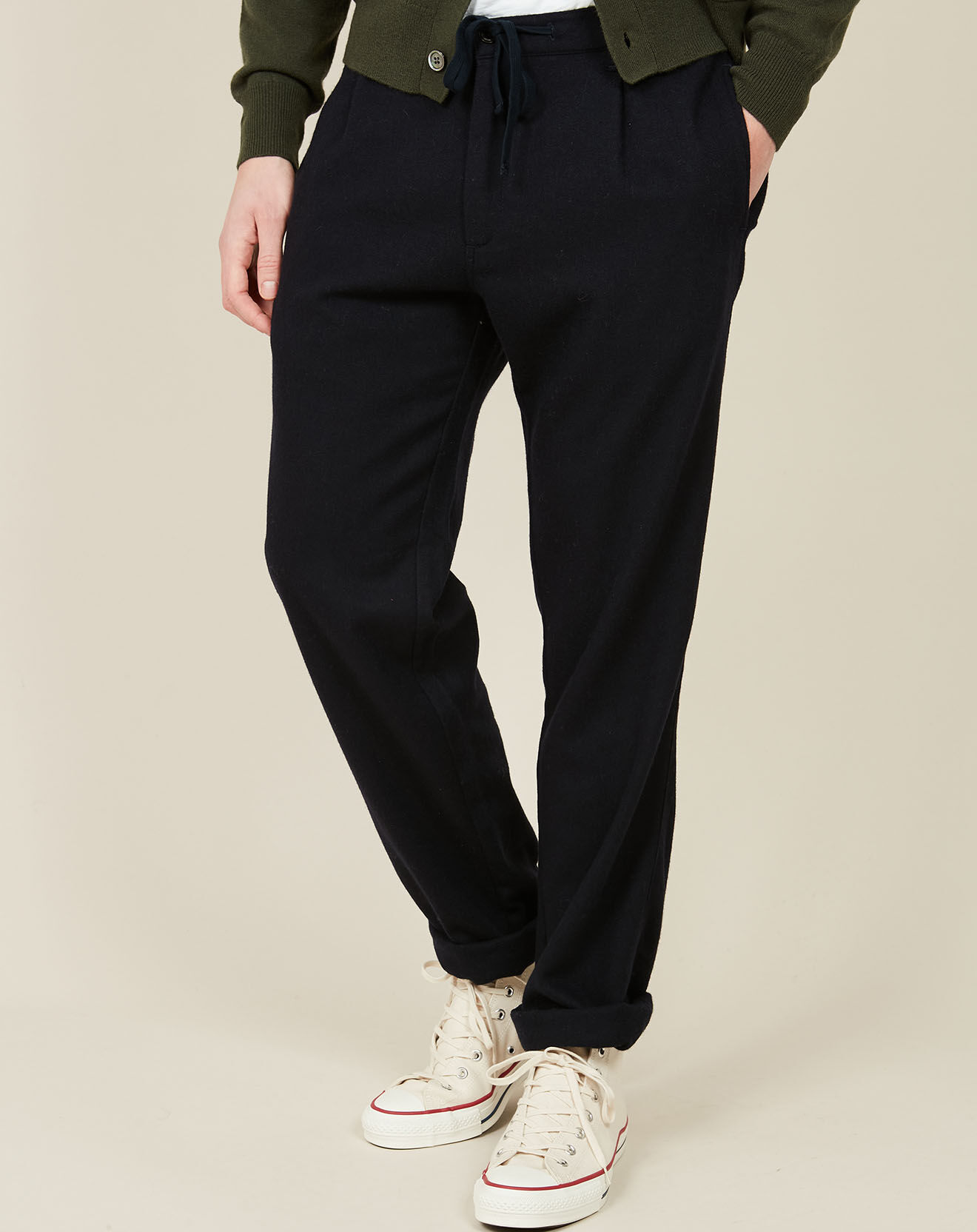 Hartford Pantalon en Laine mélangée Tanker marine