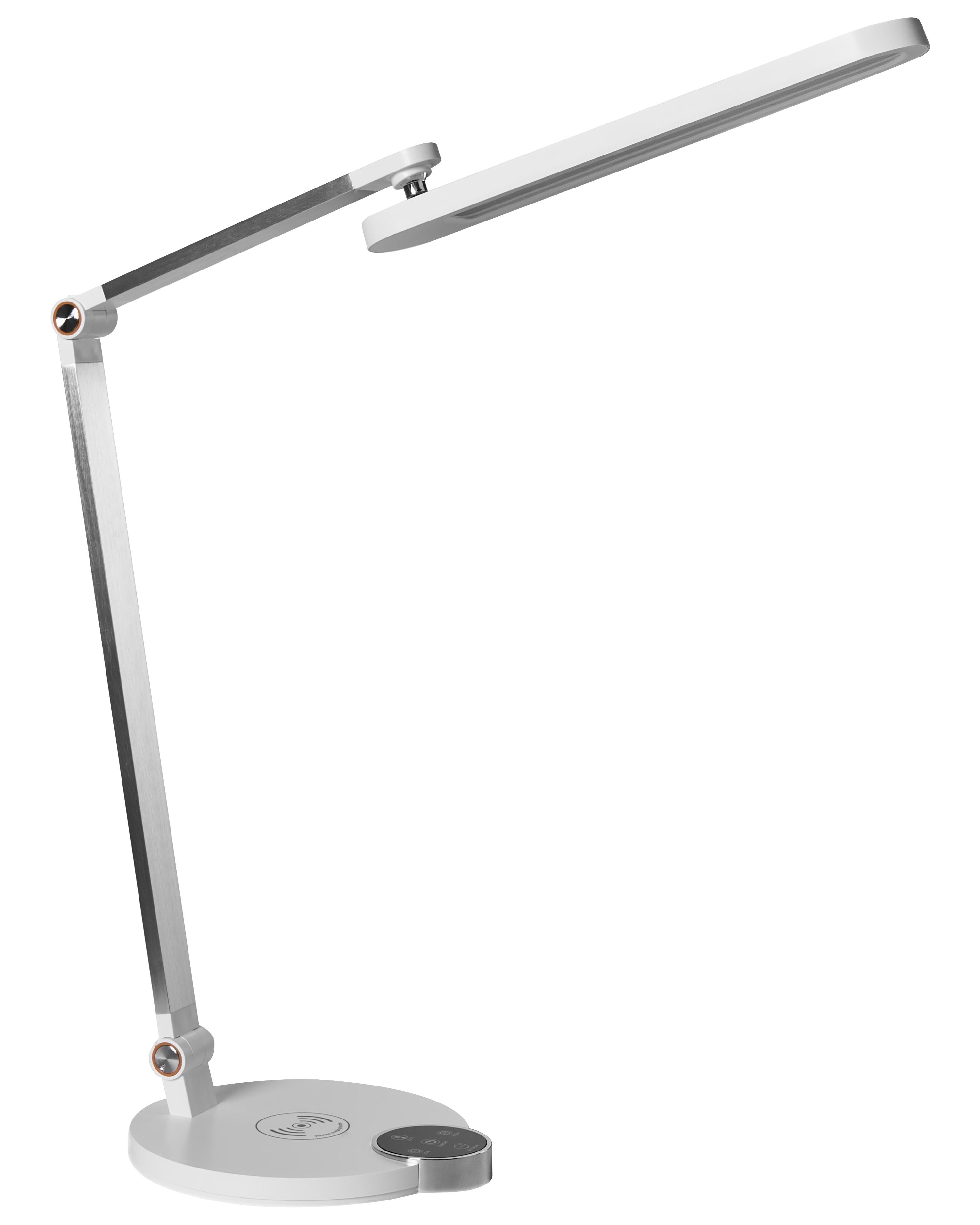LED bureaulamp CAROY met draadloze oplader Wit
