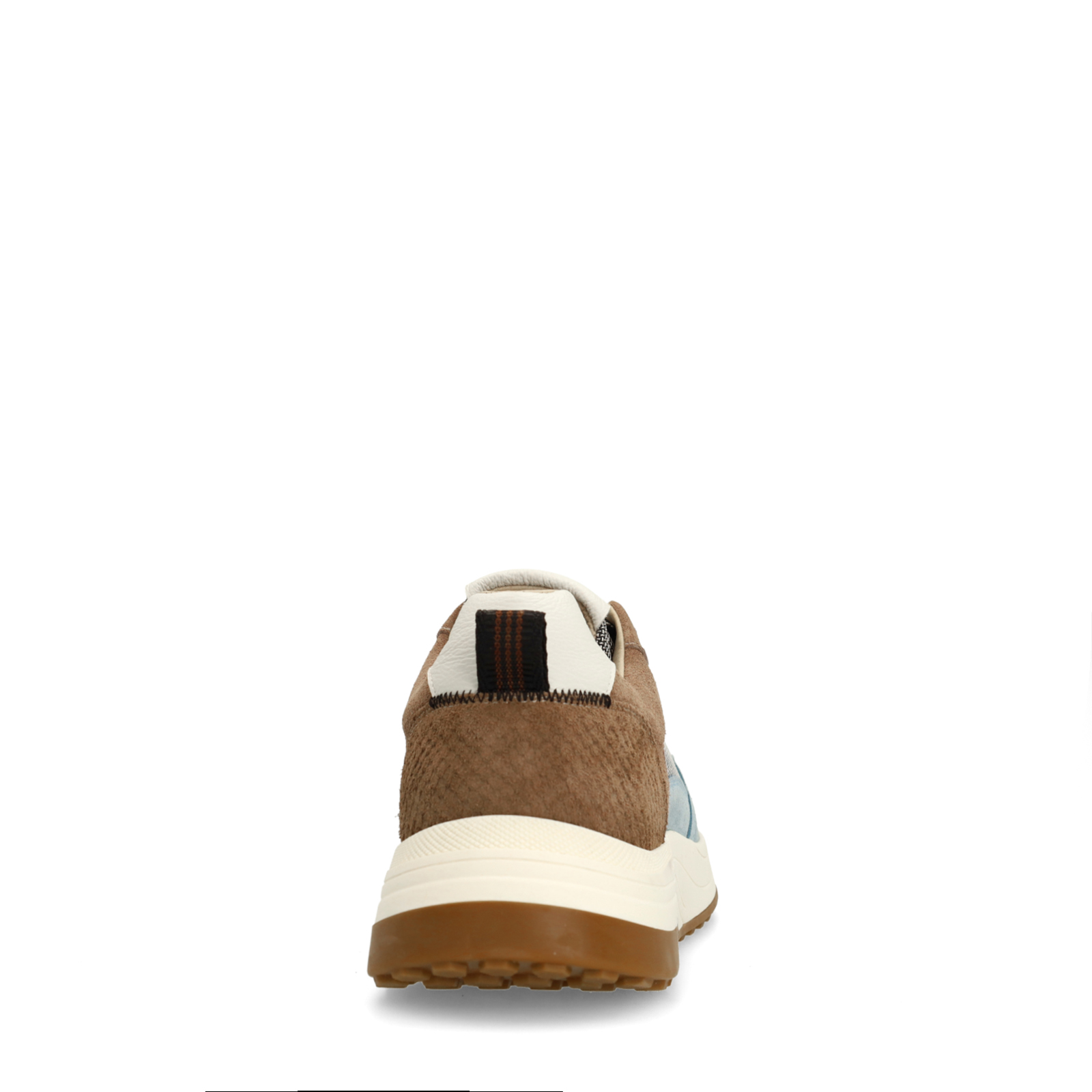 Blauwe suède sneakers
