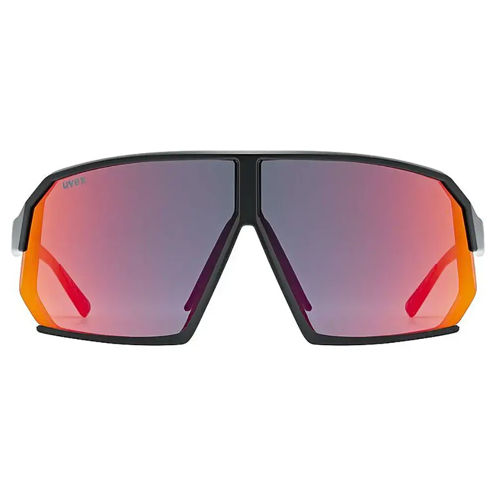 Uvex Sportstyle 237 Sport Zonnebril Mat Zwart met Mirror Red Lens