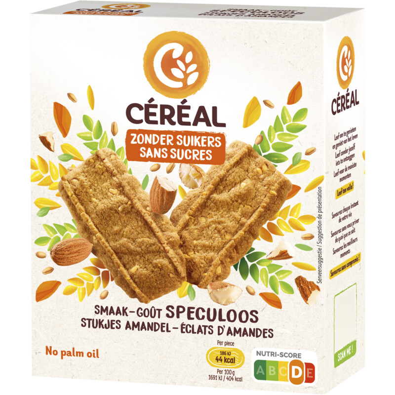 Céréal Speculoos stukjes amandel zonder suikers