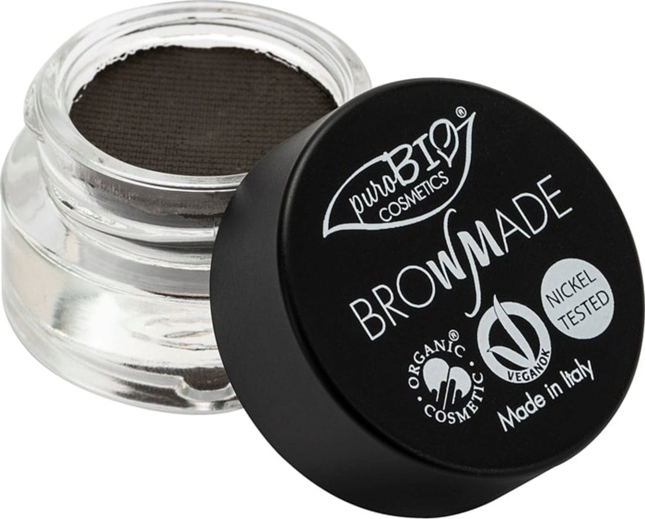 puroBIO cosmetics  BrowMade Brow Pomade, 04 Carbon (4 ml)