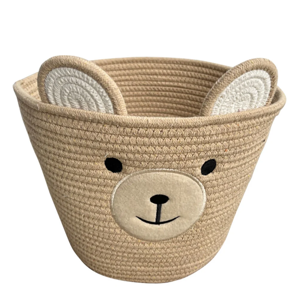 Panière ronde motif animal Ø15xH10 cm