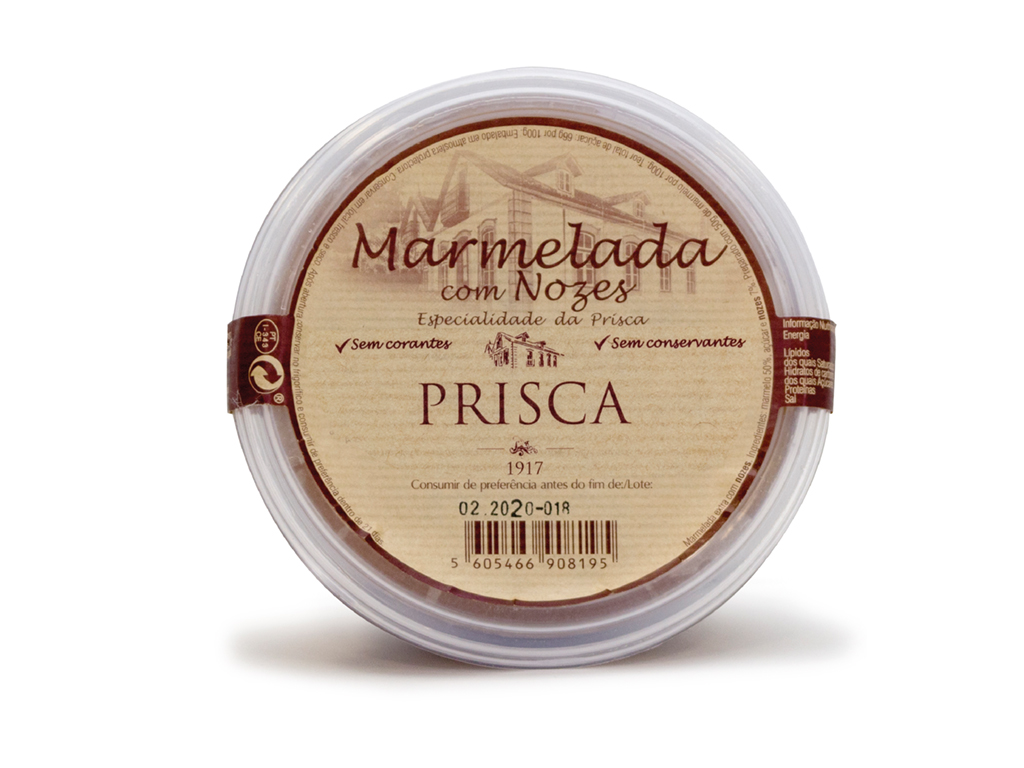 MARMELADA CASA DA PRISCA COM NOZ 250G