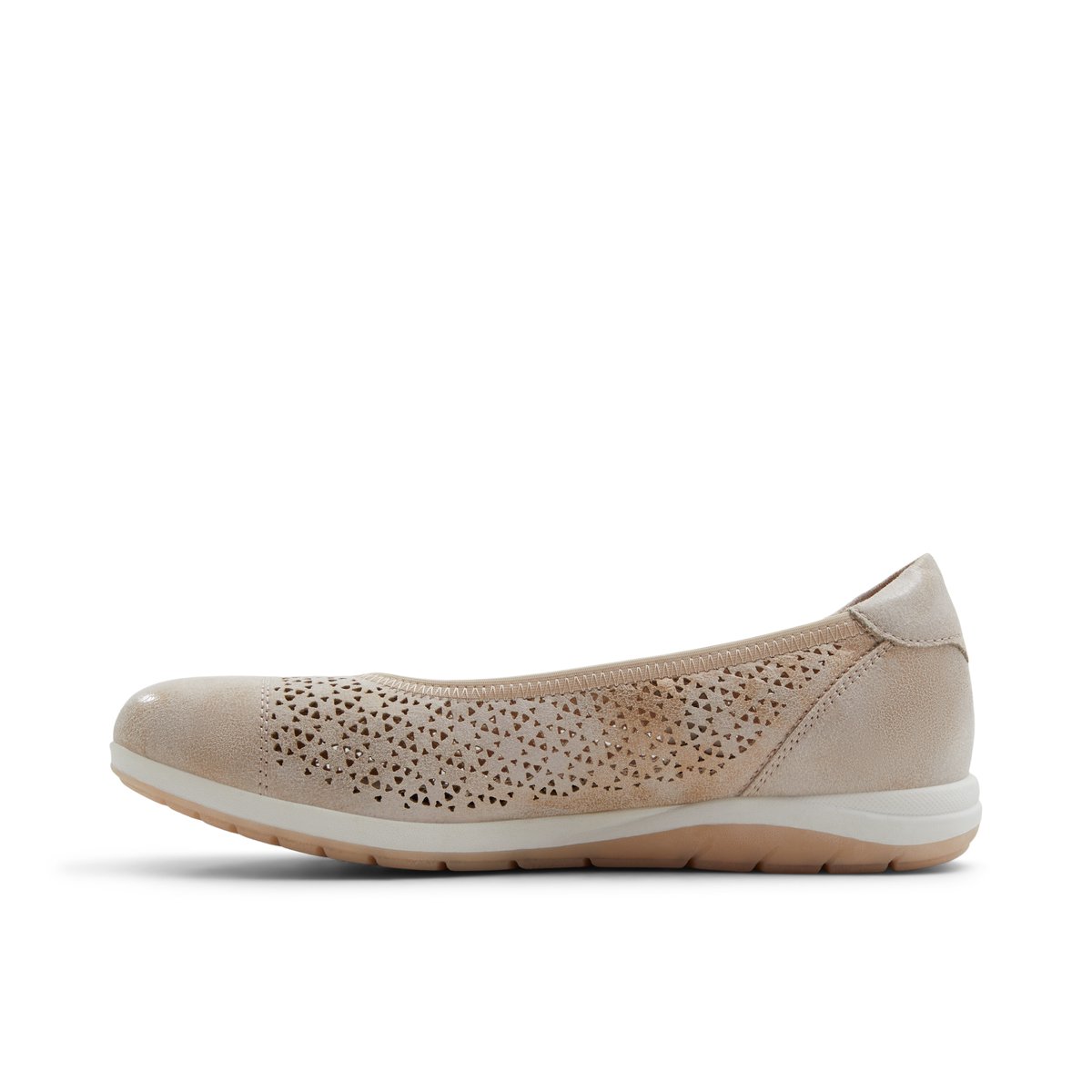 SOLEMATE-Groiri-Ballerine - Talon plat - Champagne