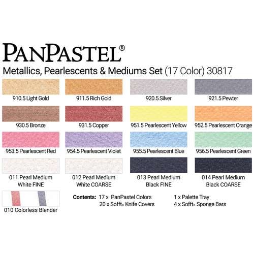 PANPASTEL® Künstlerpastelle Metallic   Pearlglanz   Medium Set