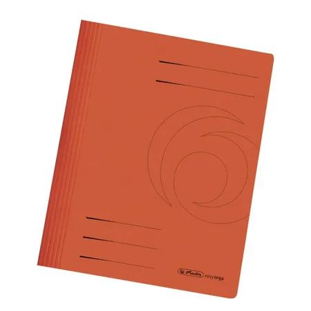 Herlitz Manila Karton Schnellhefter DIN A4, orange, 10 Stück
