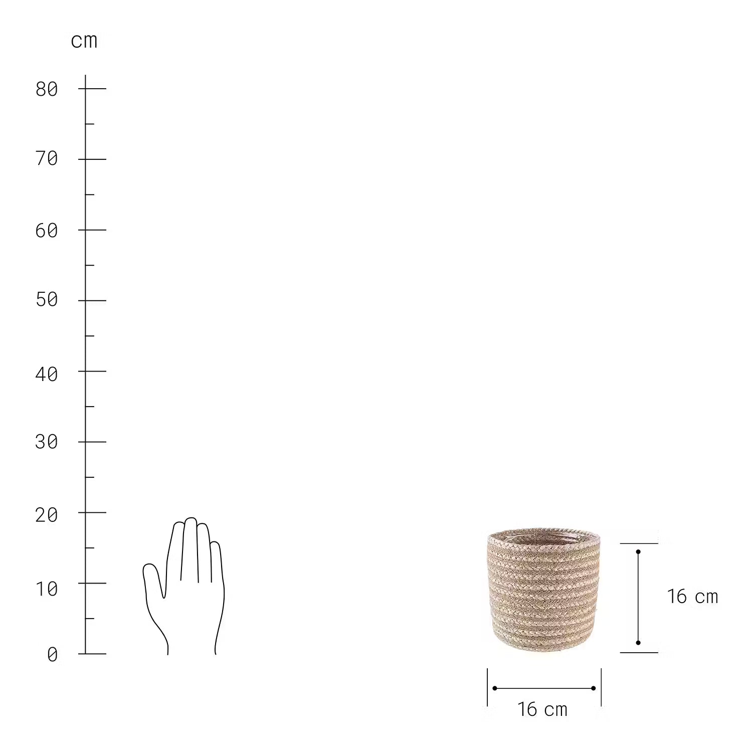 RUSH ROPE Pflanzkorb