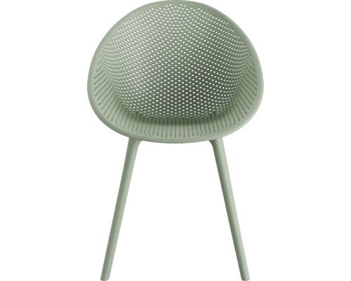 Buitenstoel Qosy kunststof 59×59×83 cm groen