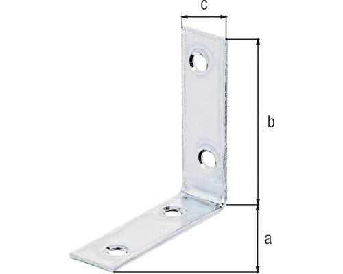 Stoelbeugel 50x50x15 mm sendzimir verzinkt 1 stuk