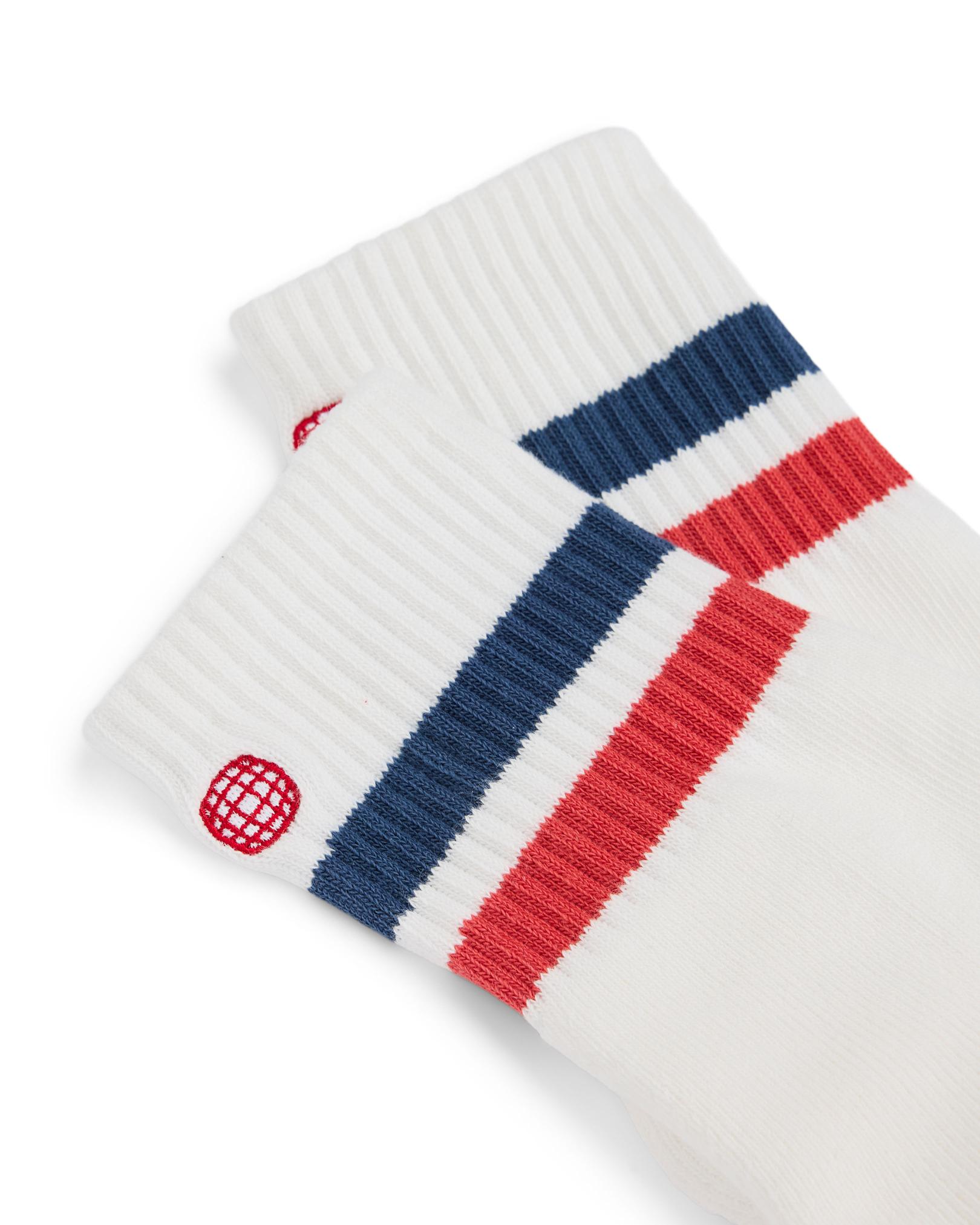 Amundsen Oslo Quarter Socks White/Red/Navy