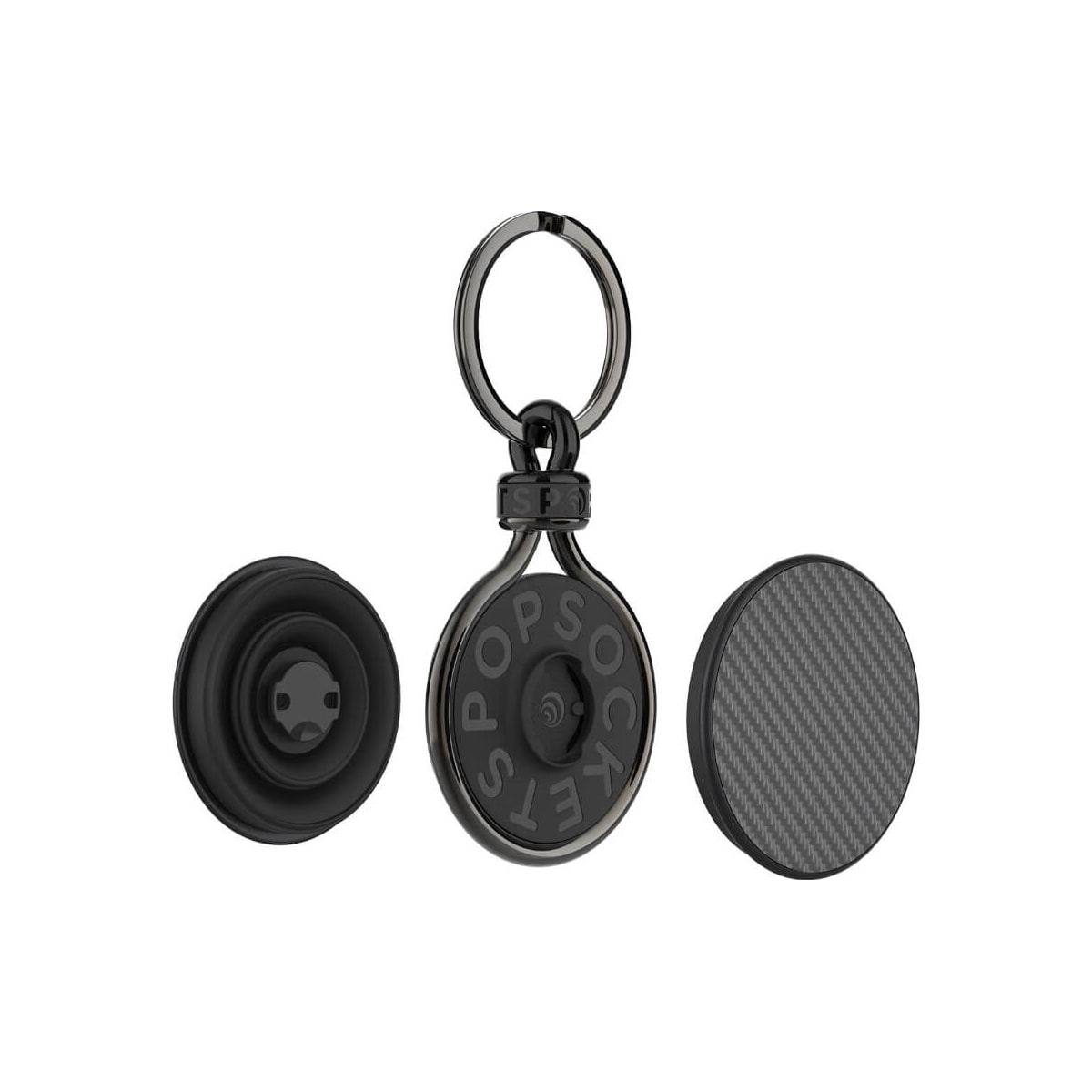Popsockets PopChain-ring til mobilgrep (gunmetal)