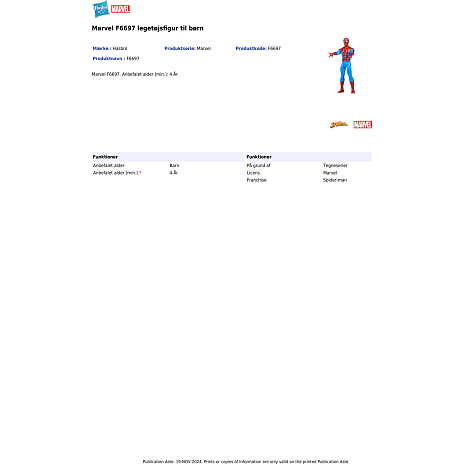 Marvel Legends actionfigur - Retro 375 Spider-Man