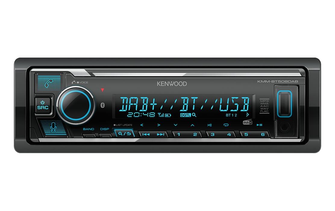 Autoradio KMM-BT508DAB 1 DIN<br>Digital Media Receiver mit DAB+, Bluetooth & Amazon Alexa Control