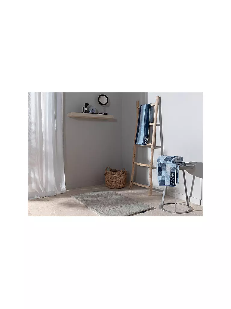 JOOP Duschtuch VIBE KARO 80x150cm Ozean blau