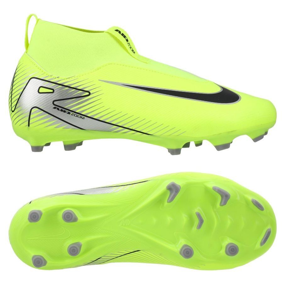 Nike Air Zoom Mercurial Superfly 10 Academy MG Mad Voltage - Jaune Fluo/Noir Enfant
