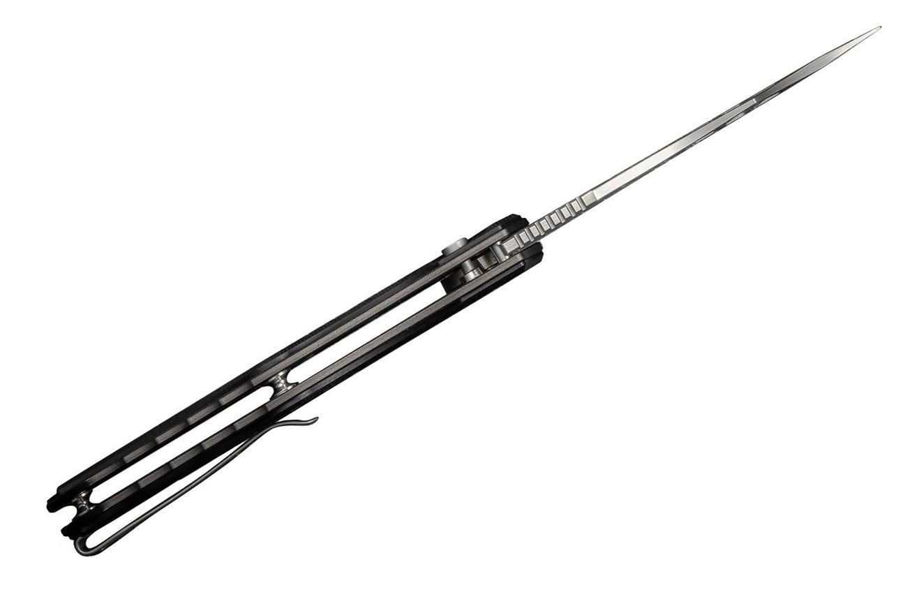 Civivi Biophase C23083C-3 Satin Nitro-V, Grey Aluminium Black Coarse G10, zakmes