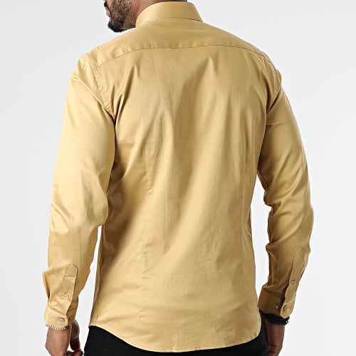 Chemise Manches Longues PCH-901 Jaune Moutarde