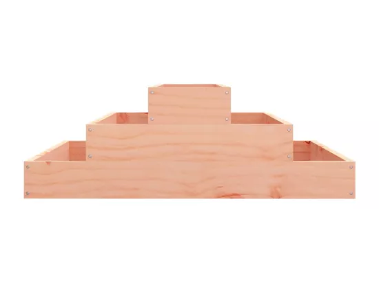 Jardinière bac lit surélevé bois marron 80 x 80 x 27 cm 02_0037895
