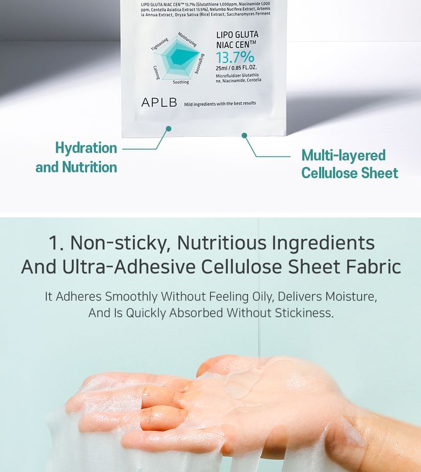 APLB - Glutathion Niacinamide Sheet Mask Bundelset