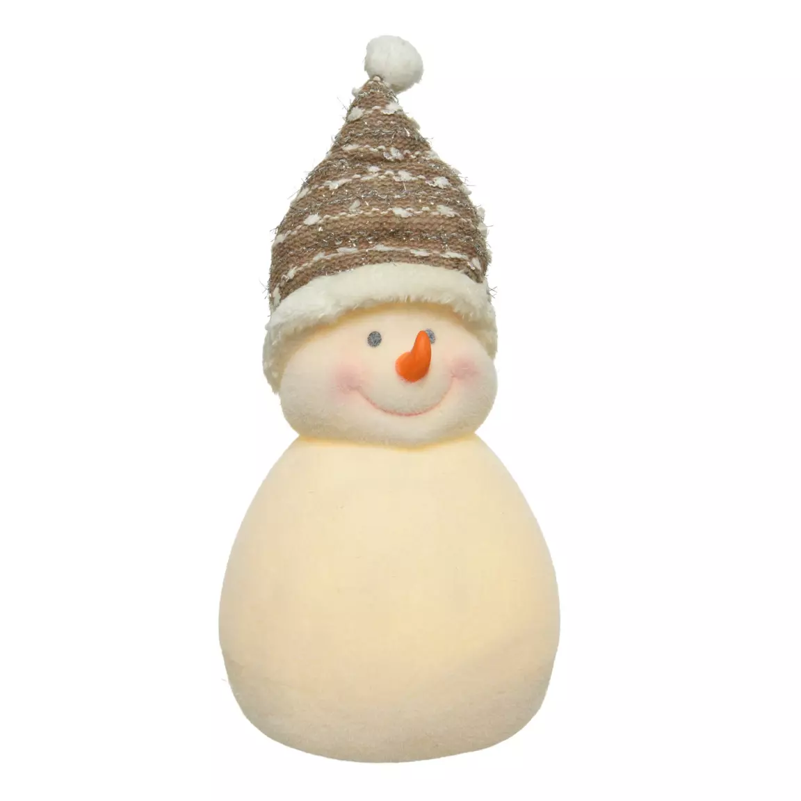 Bonhomme de neige lumineux à piles 4 LED (H31 cm ) Ennery Blanc chaud
