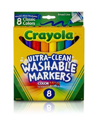8 Ultra Washable Markers