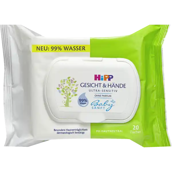 Gesicht & Hände Tuch Ultrasensitiv