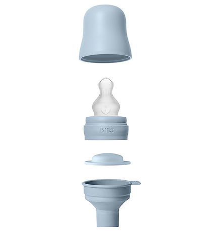 BIBS Babyflasche - 270 ml - PP/Silikon - Baby Blue