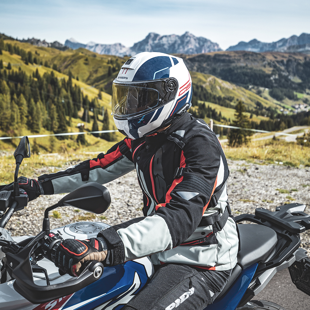 Schuberth - Casque C5 Master Blanc / Bleu / Rouge
