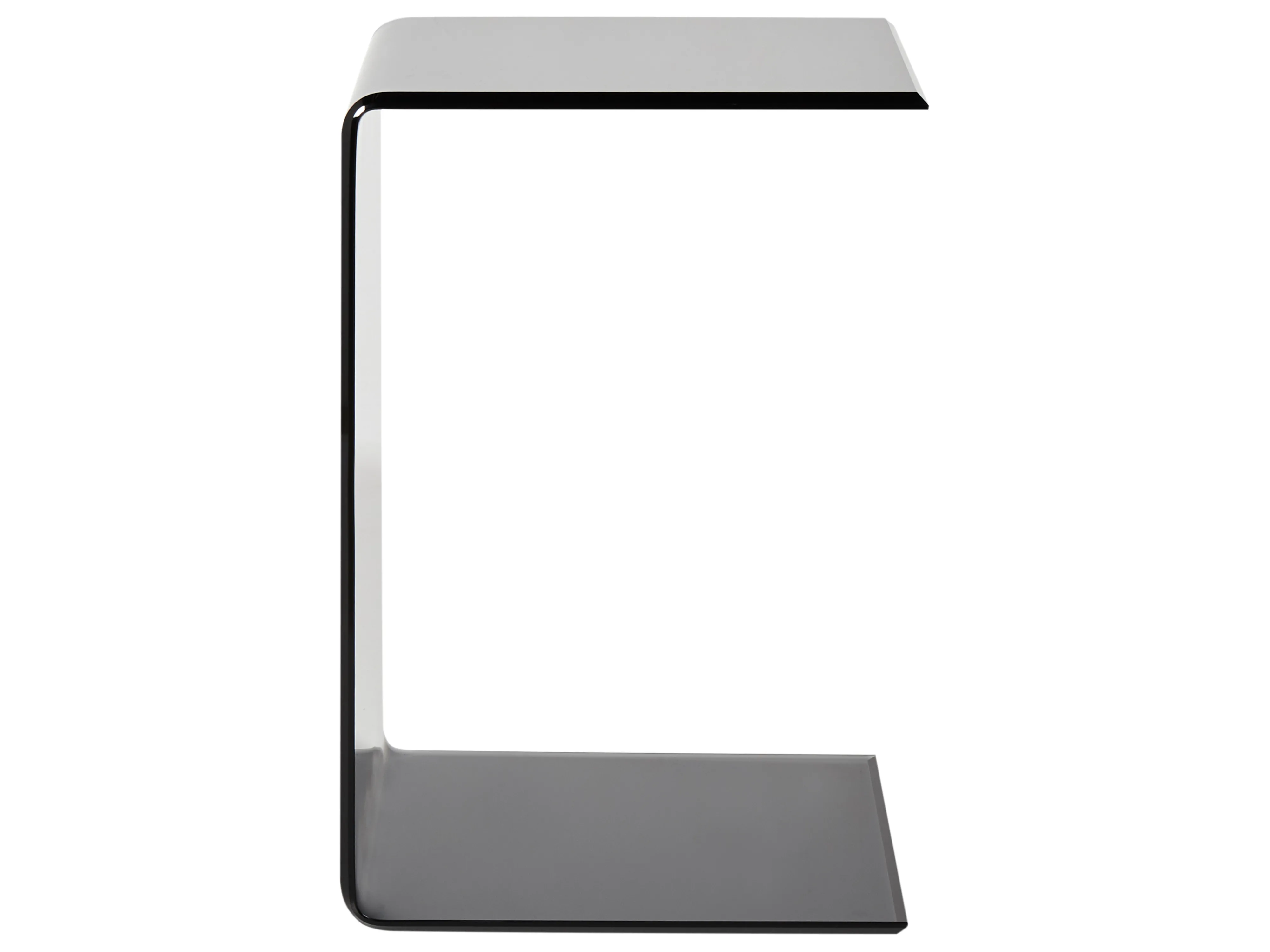 Bijzettafel LOURDES Veiligheidsglas Zwart