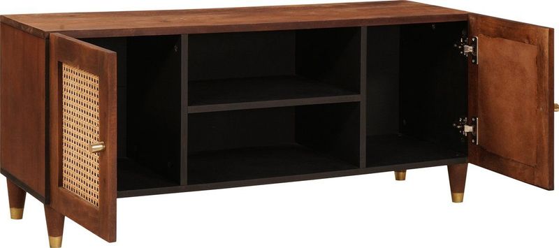 vidaXL - Opbergkast - Bruin - Massief Mango Hout