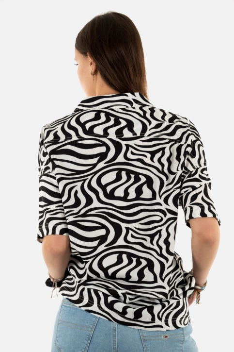 chemisier manches courtes dickies leesburg f311 cloud zebra