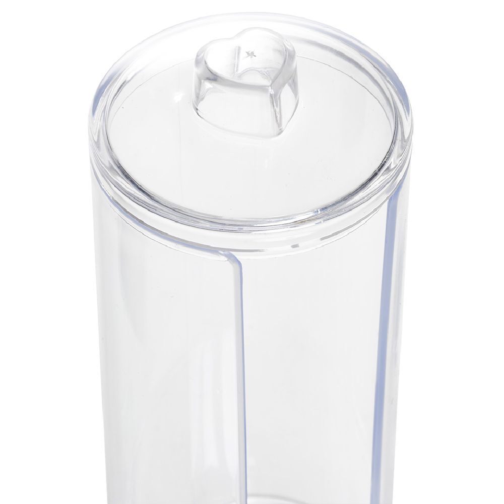 Boîte de rangement transparente pour coton