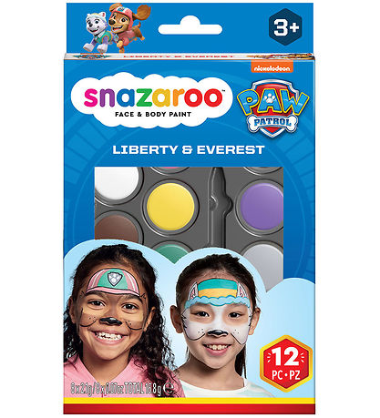 Snazaroo Kinderschminke - 12 Teile - Paw Patrol - Liberty und Ev