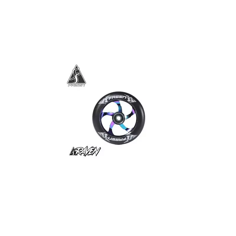 Roue trottinette freestyle FASEN raven 110 mm oil slick