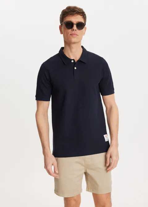Polo met logo blauw (BLW.D)