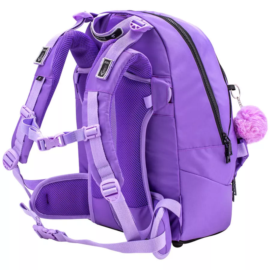 Belmil Schulrucksack 2-IN-1 Schulrucksack & Gürteltasche Tulip Purple